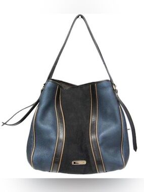 Rare! Burberry Leather and Suede Canterbury Tote